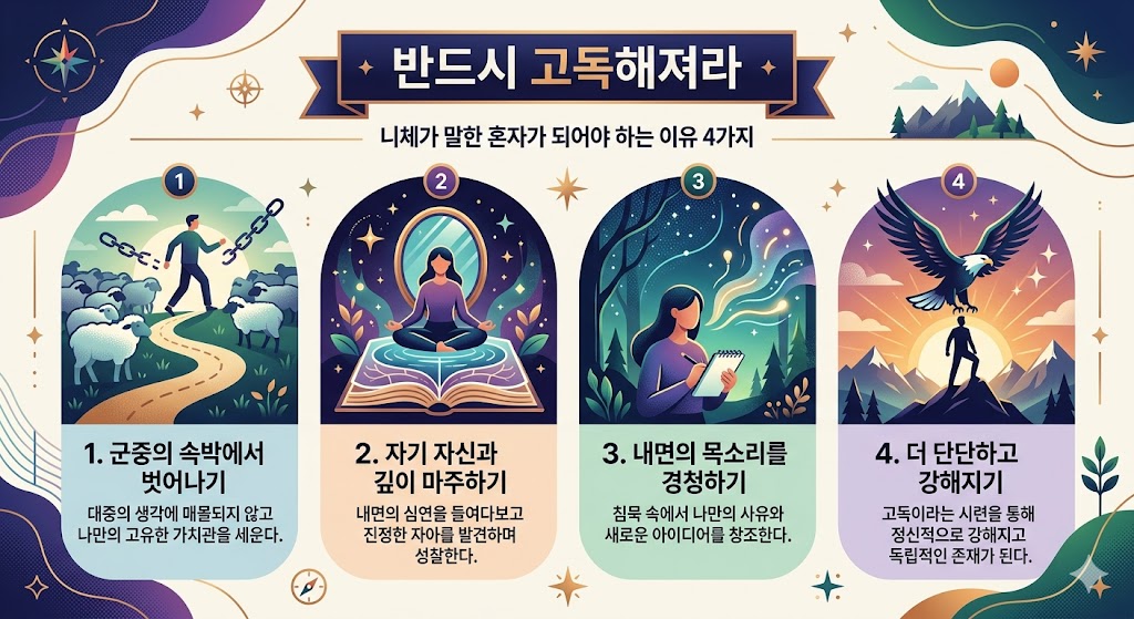 니체가 고독을 권한 4가지 이유 고독