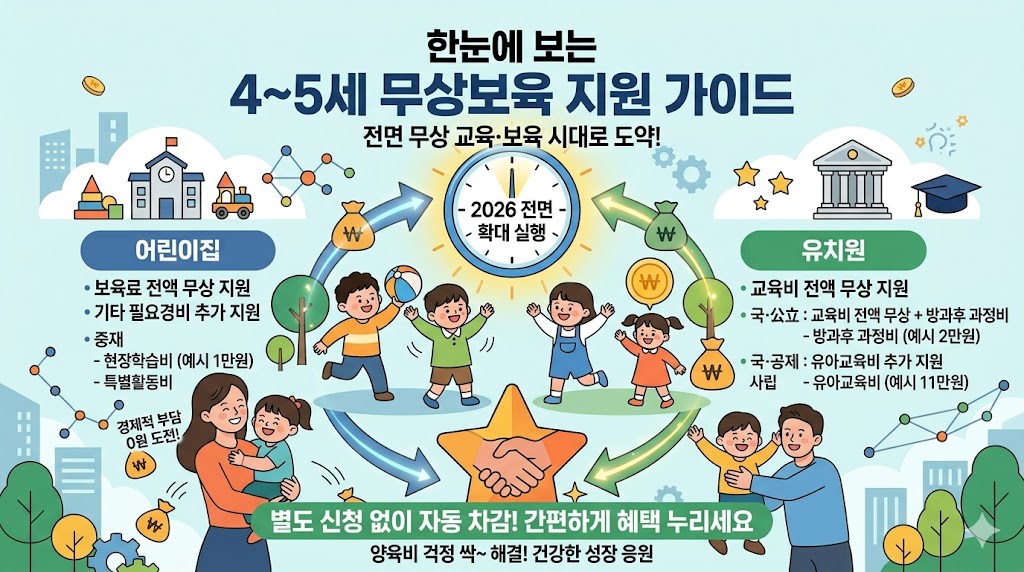 4~5세 무상교육·보육 지원 무상교육