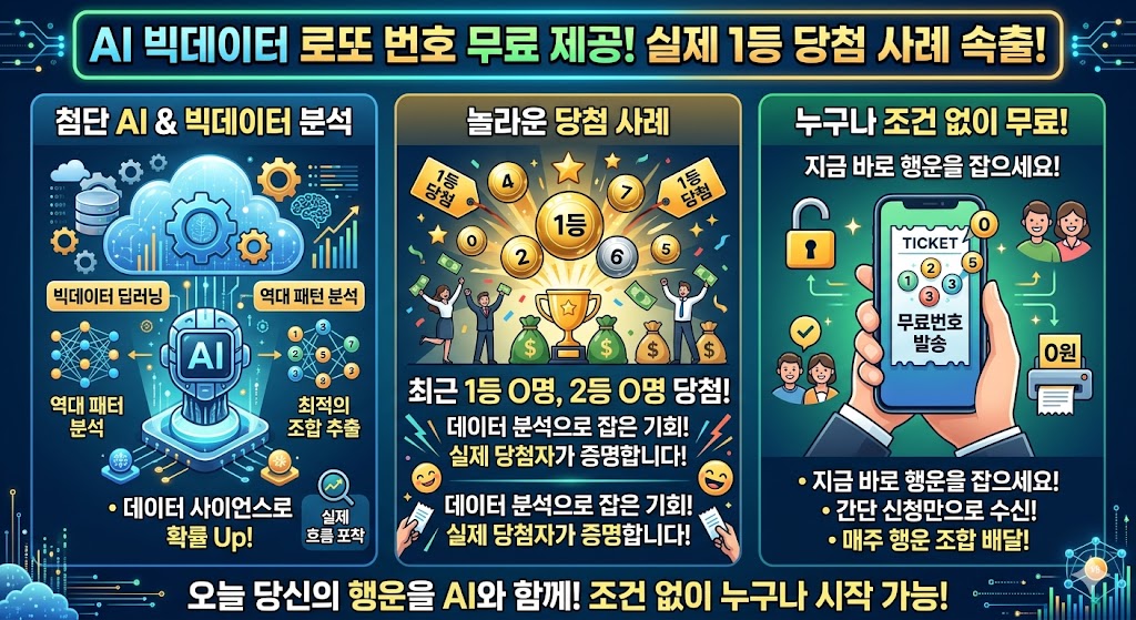 AI 로또 분석 원리-AI 빅데이터 분석-로또 당첨 빅데이터