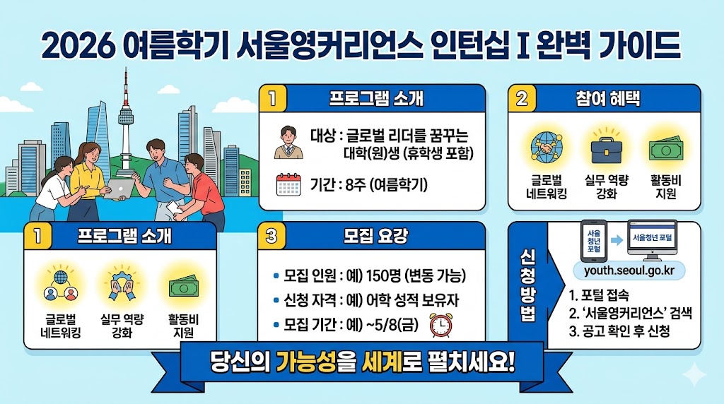 서울영커리언스 인턴십Ⅰ- 글로벌 무대로 가는 지름길 영커리어