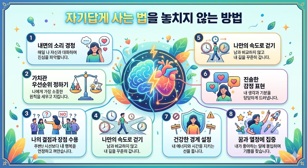 자기답게 사는 법 자기답게사는번