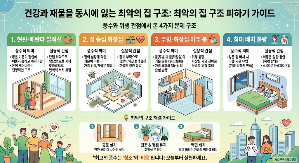 건강과 재물을 동시에 위협하는 '최악의 집 구조' 4가지 집구조