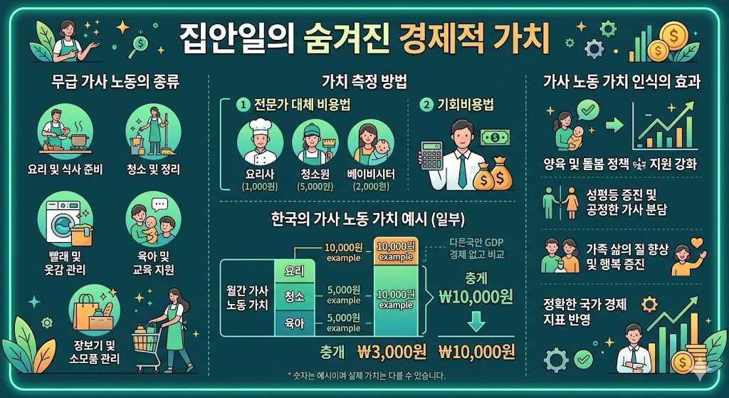 집안일 경제가치 - 무급 노동의 재발견 집안일