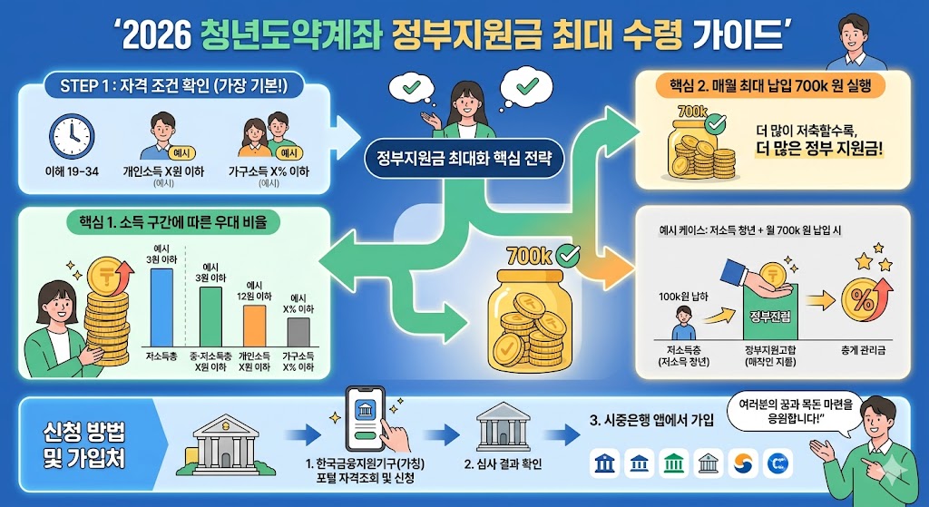 청년도약계좌: 정부지원금 최대치 전략 청년계좌