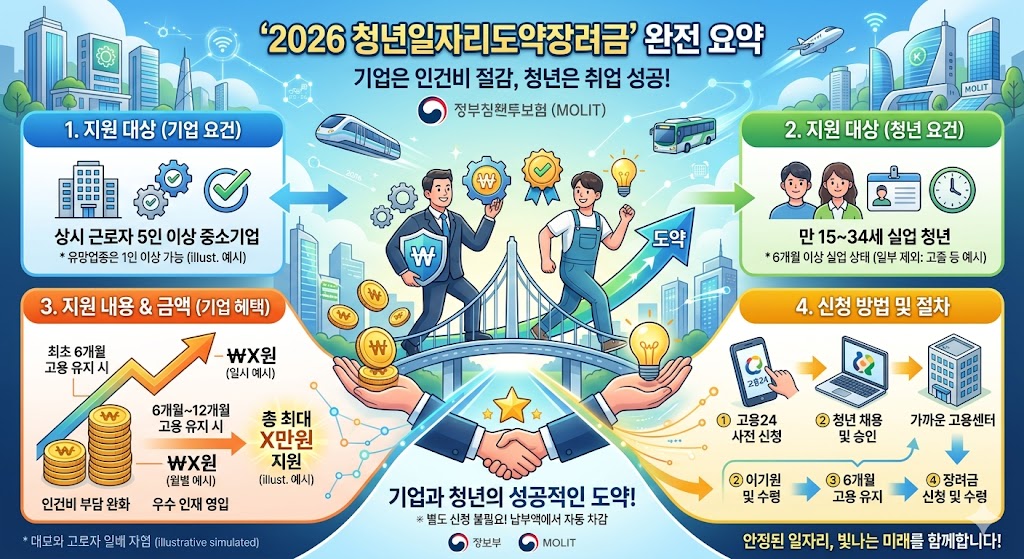 기업은 인건비 절감, 청년은 취업 성공 - 청년일자리도약장려금 청년일자리도약