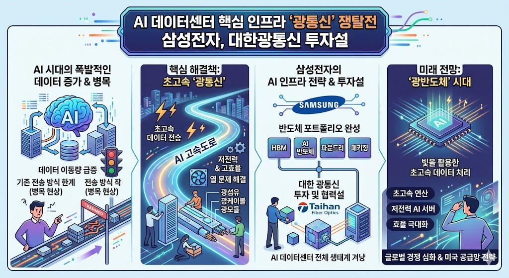 삼성전자, AI 인프라까지 노리나? 대한광통신 급부상 fa5ab024 7fa7 4b3a 85f5 b43a4696a554