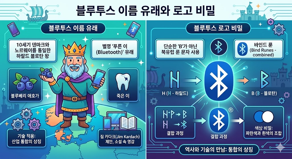 블루투스 이름의 유래와 로고의 비밀 블루투스